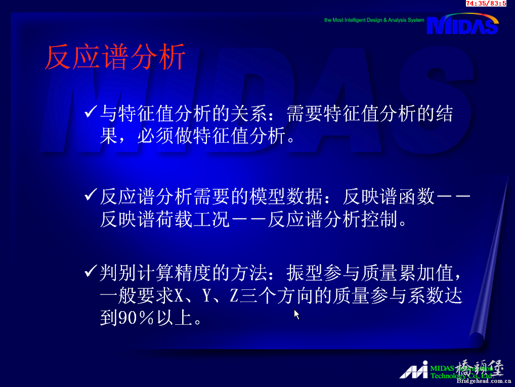 5、反应谱分析