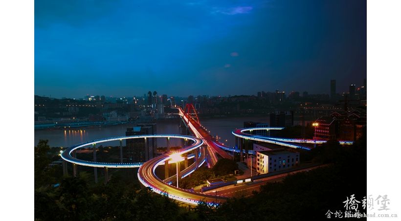 菜园坝大桥夜景照片