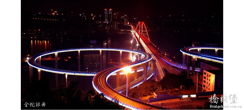 菜园坝大桥夜景照片