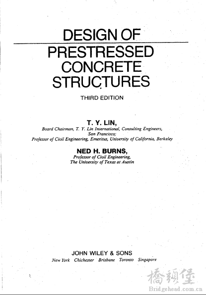 林同炎 预应力混凝土结构设计 英文原版 第三版