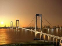 世界首座三塔两跨千米级悬索桥——江苏泰州长江大桥