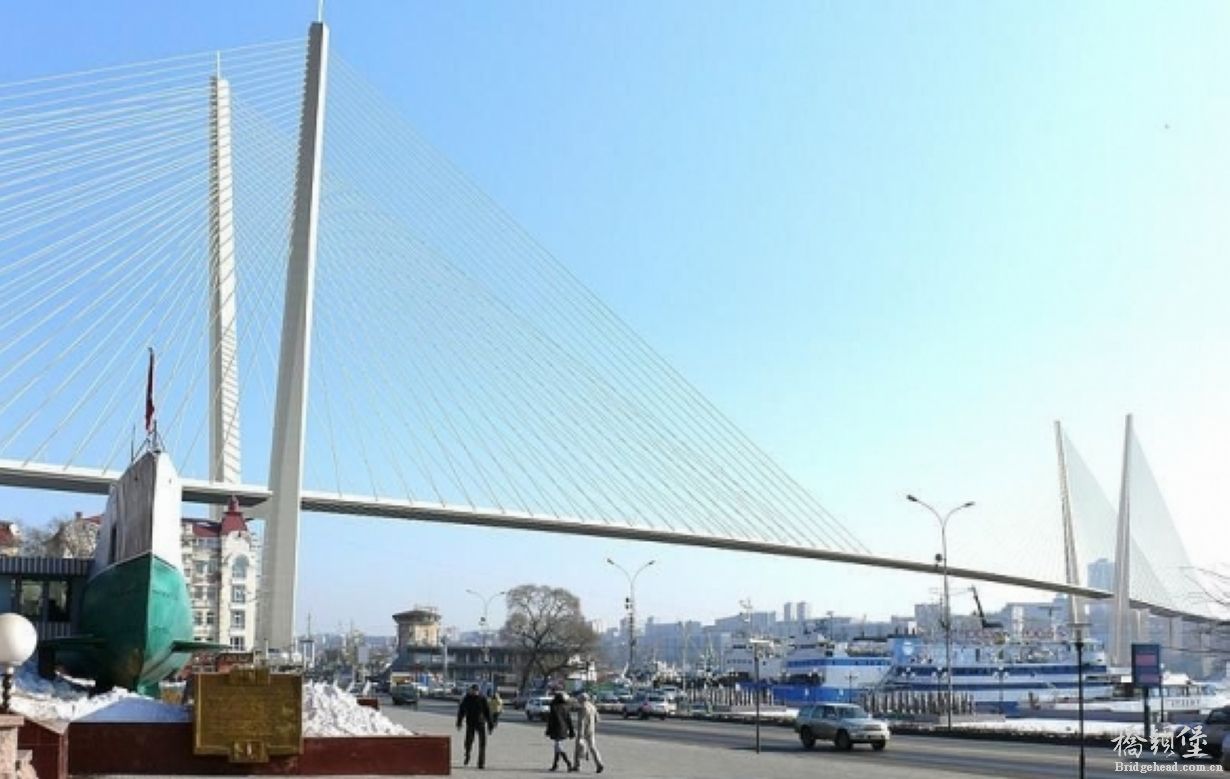 俄罗斯海参崴金角湾大桥（Zolotoy Rog Bridge）效果图