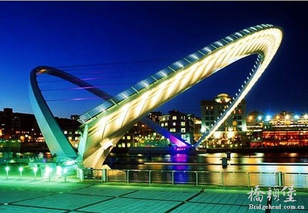 英国盖特谢德千禧桥,因会眨眼而名扬世界