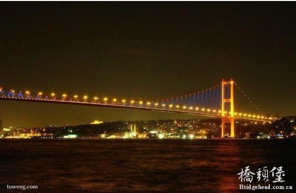 土耳其，伊斯坦布尔博斯普鲁斯大桥（Bosphorus Bridge）；