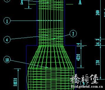 柱1.0m，桩1.8m