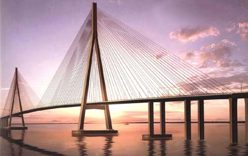 苏通大桥——世界上跨度最大的斜拉桥（今年开工）.jpg