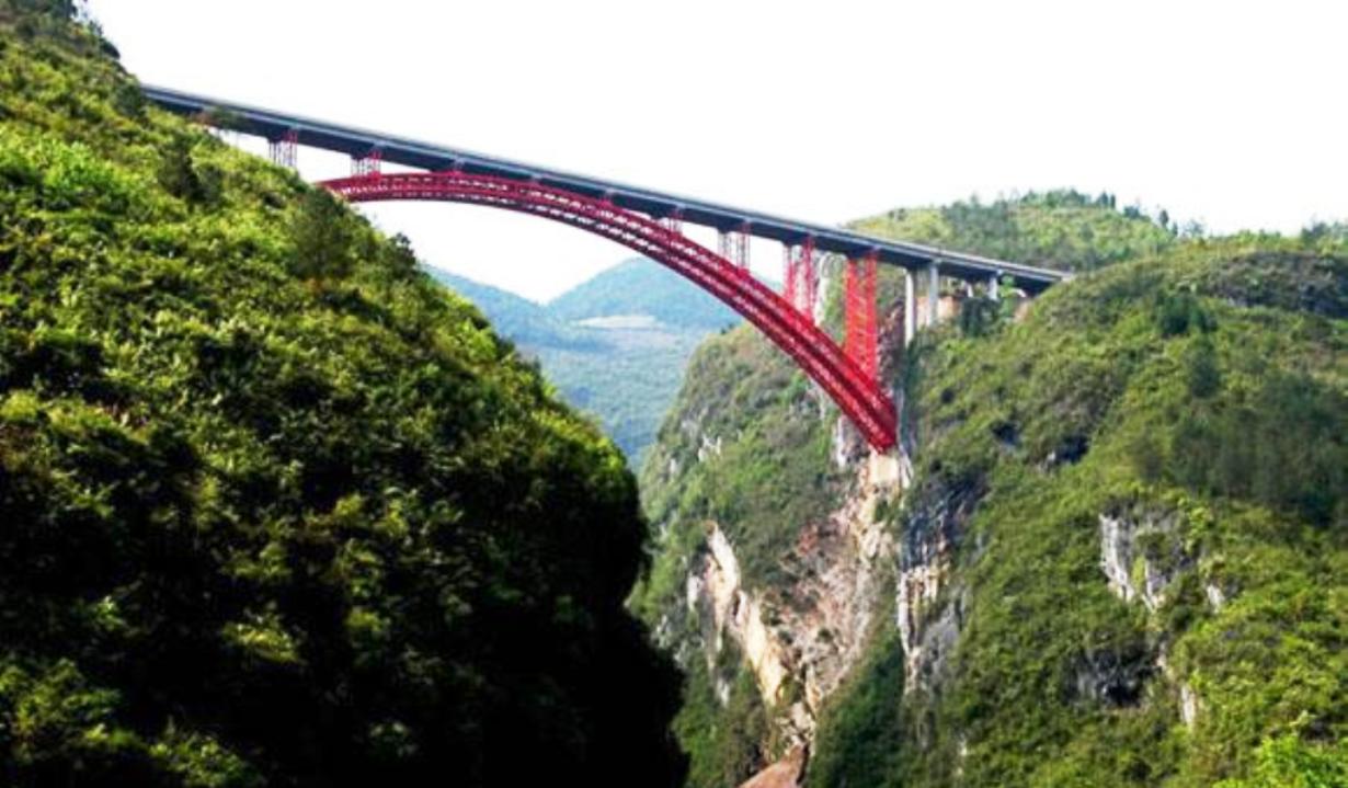 湖北恩施G318国道马水河南里渡大桥