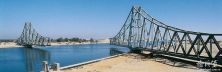 埃及伊斯梅利亚苏伊士运河法尔达内铁路大桥