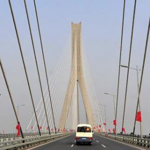 湖北 天兴洲长江大桥正式通车