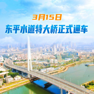东平水道特大桥今天正式通车